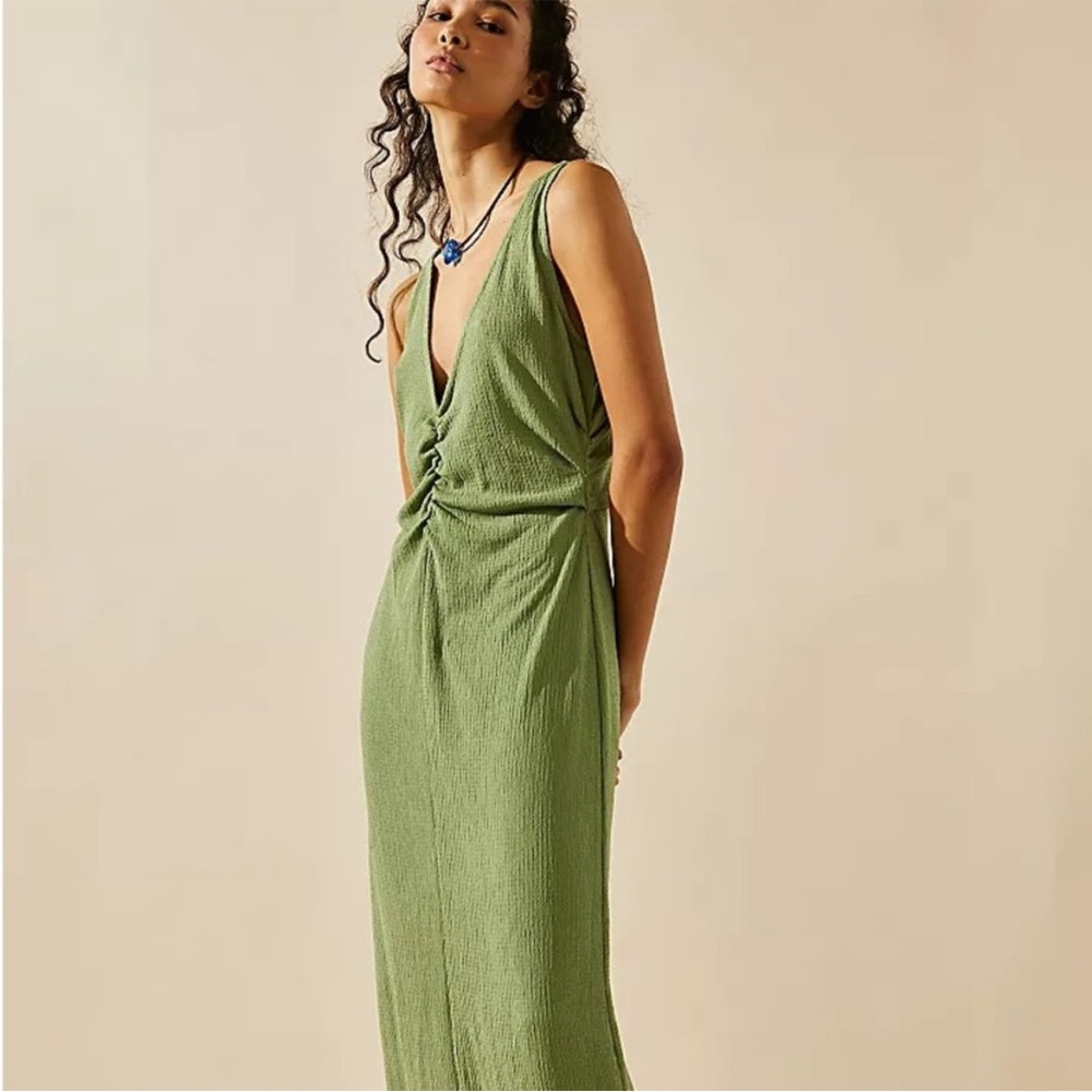 NEW w/tags Free People - Lyla Midi Dress Green - S